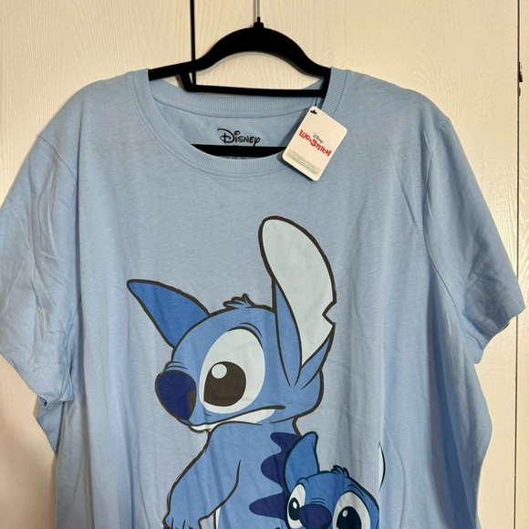 NWT. Disney Primark Stitch blue shortsleeved tee. Sizes: 2X, XL - Picture 2 of 12